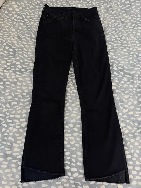 MOTHER Insider Denim Crop Step Fray Jeans - Image 2