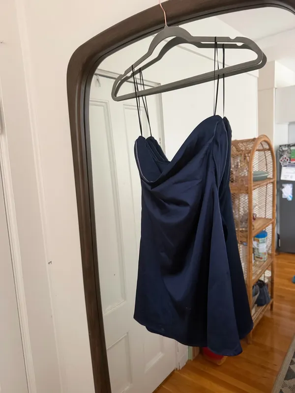 Princess Polly Shaya Strapless Mini Dress Navy - Image 3