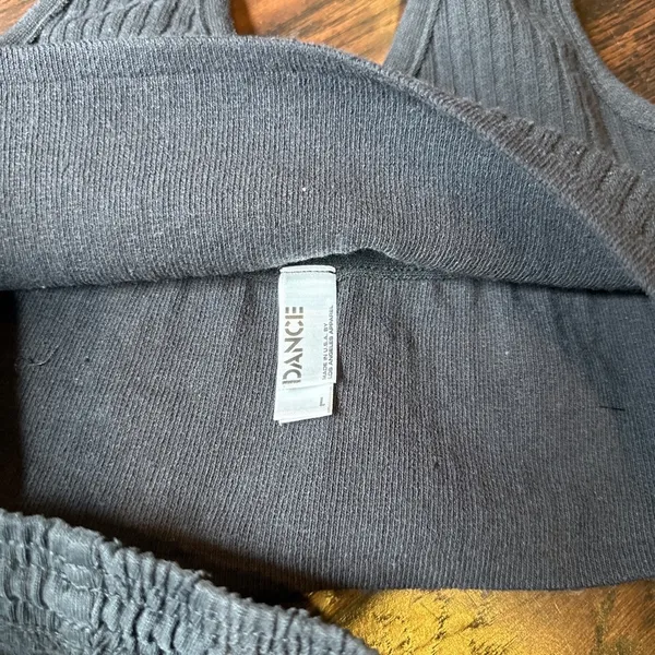 Ribbed top and cotton shorts set Los Angeles Apparel casual lounge basic summer - Image 3
