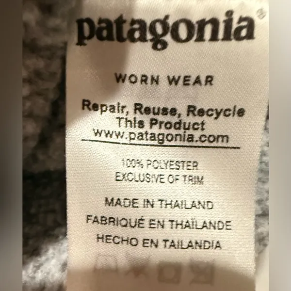 Patagonia Women's Better Sweater 1/4-Zip Fleece Pullover Jacket Light GraySmall - Image 4