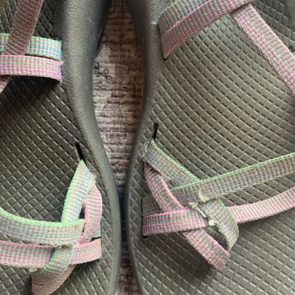 Chacos Women's Purple Green Women Sandals Size 9 Summer Shoes Slip On Strap - Image 2