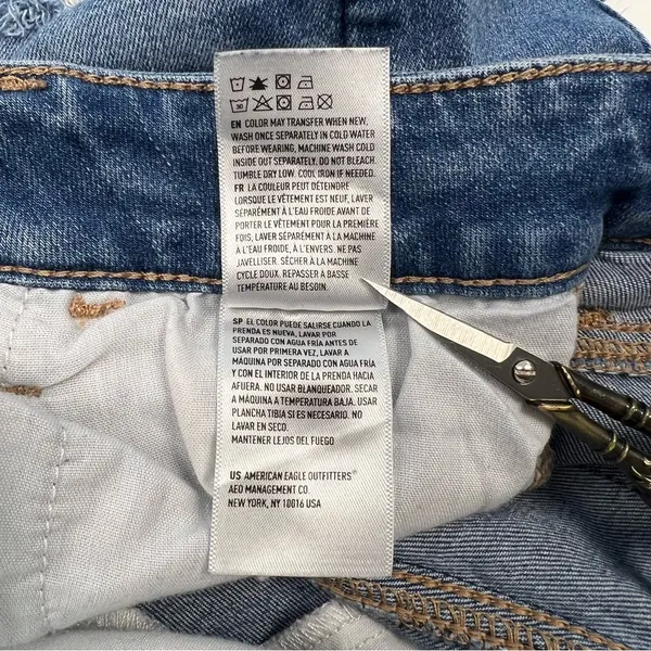 American Eagle Distressed Skinny Jeans, Size: 4 Regular - Image 9