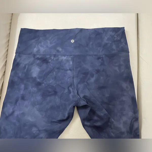 Lululemon Wunder Train High Rise 25” tights Diamond Dye Shade Naval Blue size 18 - Image 13