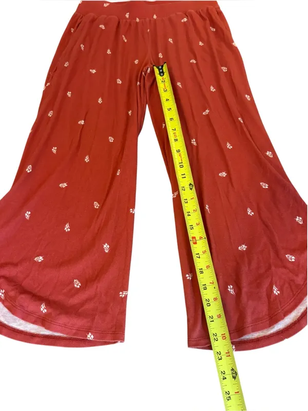 LL Bean Pajama Set Pima Cotton Modal Womens Size Small Petite Floral - Image 13