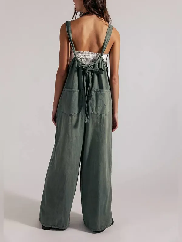 NWT Free People We The Free Freebird Jumpsuit - Four Leaf Clover Green - XS - Image 5