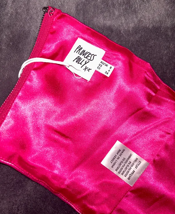 Princess Polly Pink  Strapless Top NWT - Image 4