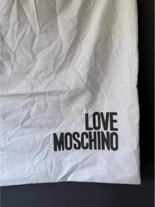 Love Moschino White Drawstring Dust Bag Pouch - Image 2