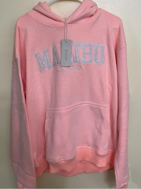 NEW Altar’d State AS Revival Pink Malibu California Sweatshirt Size Medium NWT - Image 2
