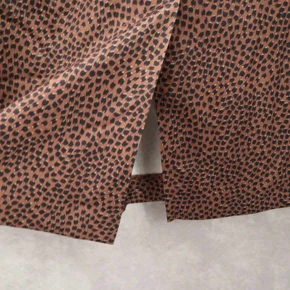 Sag Harbor Animal Print Brown Wild‎ Safari Grunge Goth Party Fun Skirt Plus 16 - Image 5