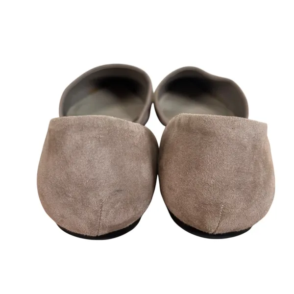 Chinese Laundry Ely Women Taupe Grey Faux Suede Pointed Toe D'Orsay Flats 7.5 38 - Image 6