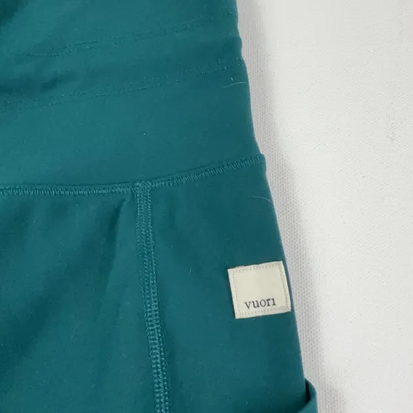 Vuori Daily Pocket Leggings Women's Small Tidal Teal High Rise Pockets VW490 - Image 2