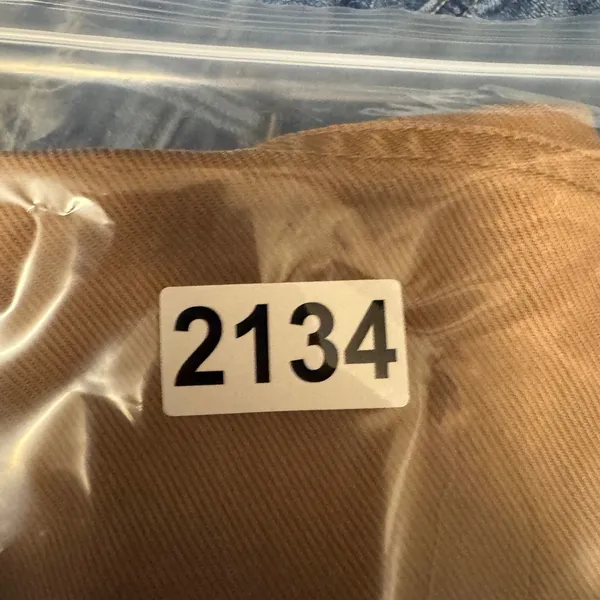 2134 | Zara High Waisted Paperbag Button Front Shorts Brown Womens L - Image 6