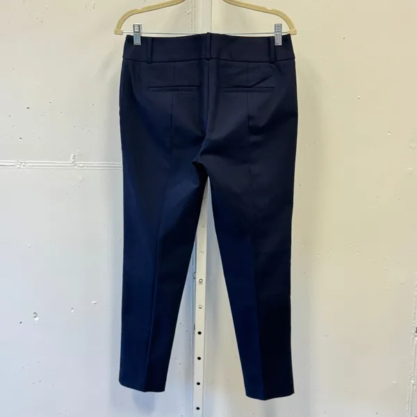 Ann Taylor LOFT Julie Fit Navy Blue Ankle Pants Trousers Womens Size 4 Stretch - Image 2