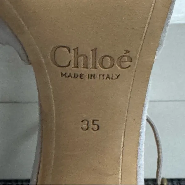 Chloe Lauren Scallop Ankle Strap D’ Orsay Pumps - Image 13