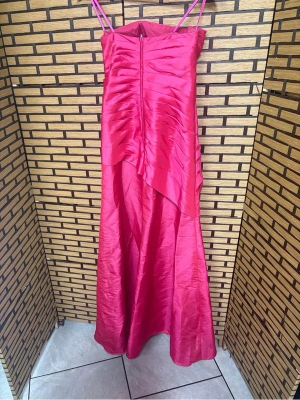 Morilee by Madeline Gardner pink strapelsss gown and shawl size 10 - Image 3