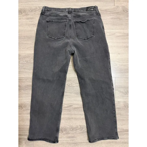 Hollister Ultra High-Rise Dad Jean‎ Washed Black Seam Detail Size 17R 36x28 - Image 2