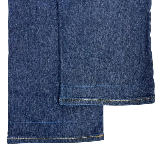 Lauren‎ Ralph Lauren Straight Leg Jeans 14 Dark Wash Blue Denim Mid Rise Classic - Image 6