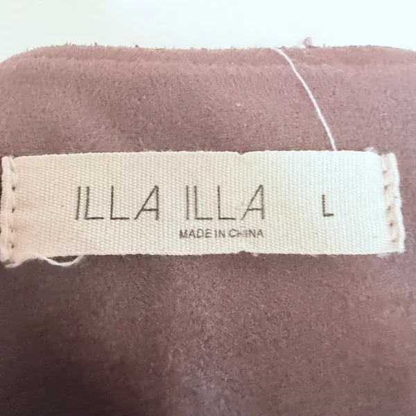 Illa Illa Pants Womens L Flare Leg Bell Bottom Cotton Terry Brown Pull On - Image 8