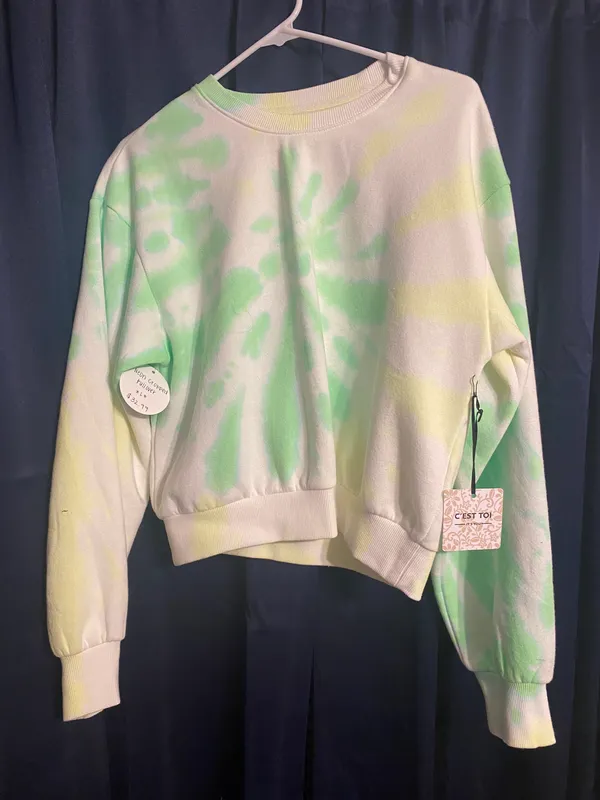 Cropped Tie dye Crewneck Size L - Image 2