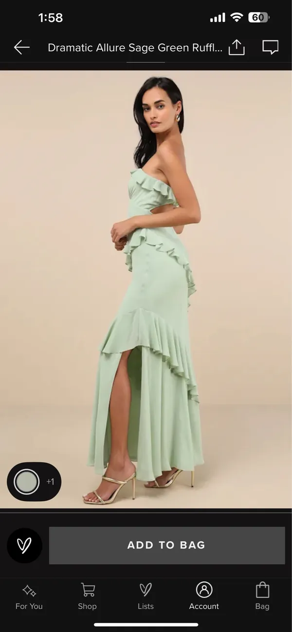NWT Lulus Strapless Dress - Image 3