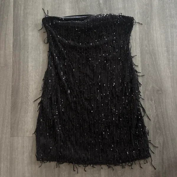 Wild Fable Black Sequin Dress Mini - Image 3