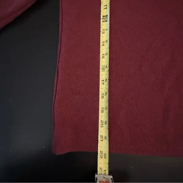 Madewell Burgundy‎ Long Sleeve sweater - Image 4