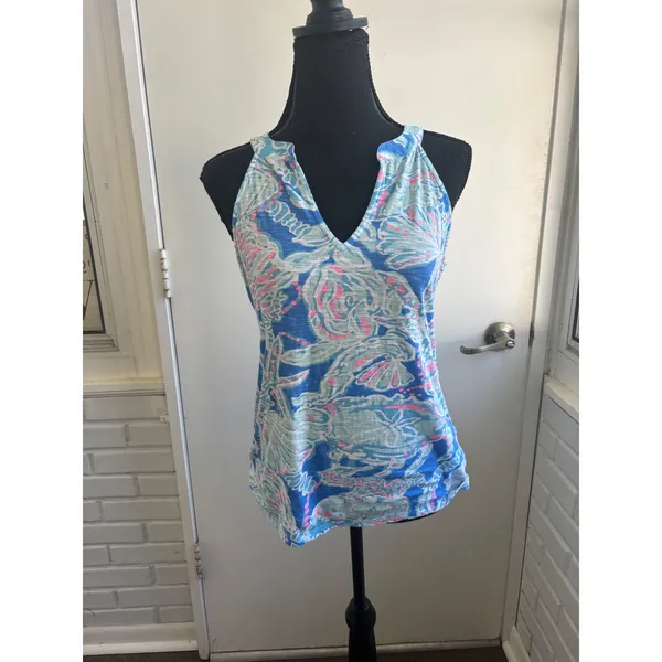 Lilly Pulitzer Arya Tank Top Small preppy Coastal resortwear maximalist‎ layered - Image 2