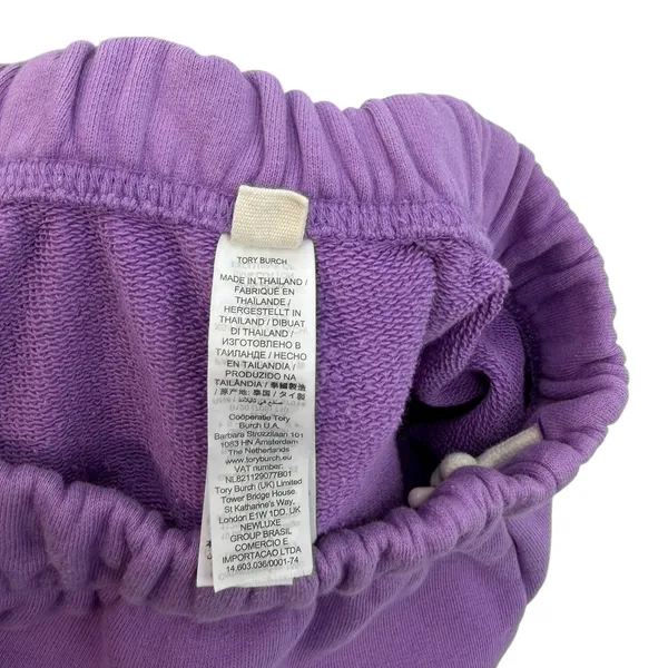 Tory‎ Sport Purple French Terry Jogger Sweatpants Elastic Waist Size XS - Image 12