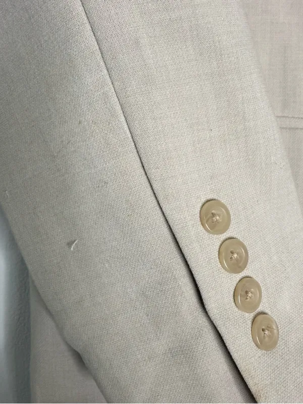 Abercrombie & Fitch Tan Blazer Single Button Tailored Small - Image 2