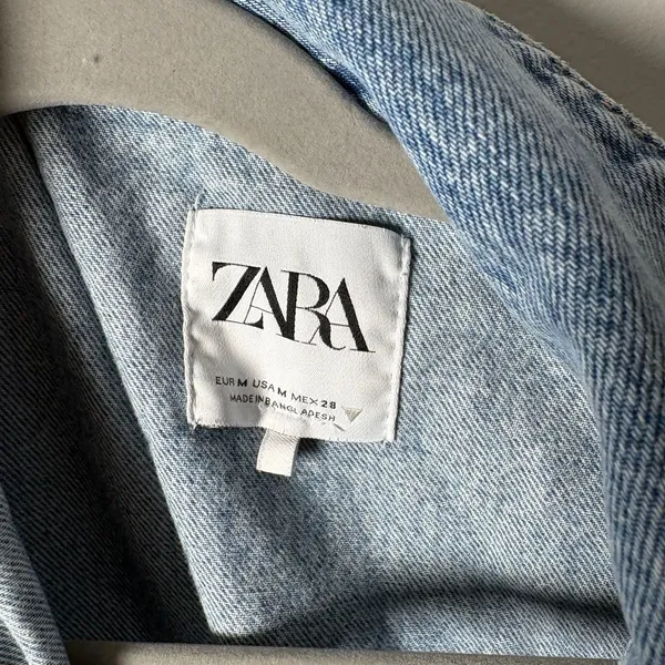 Zara Denim Jumpsuit Size M - Image 4