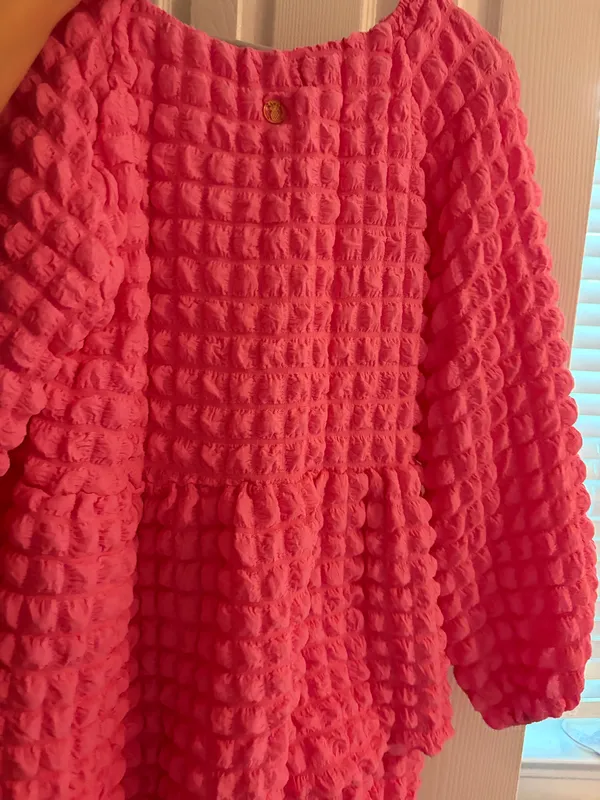 Simply Southern Pink Ruffle Dress Maxi M - Image 2
