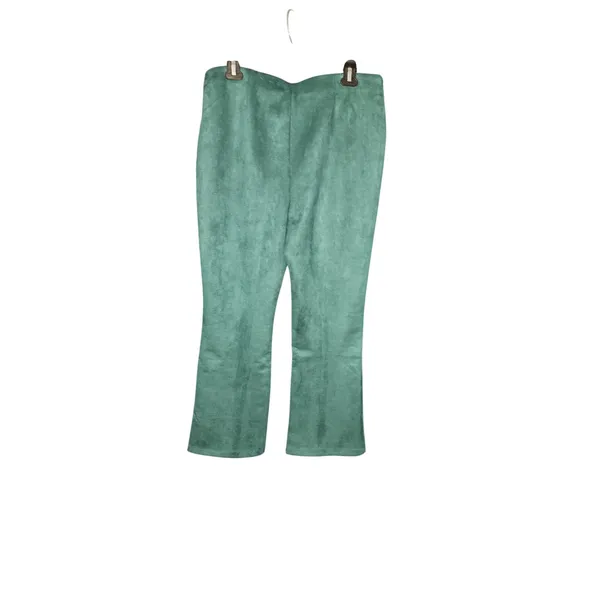 NYCC‎ New York Clothing Co. Teal-Green Suede Bootcut Pants Size L - Image 5