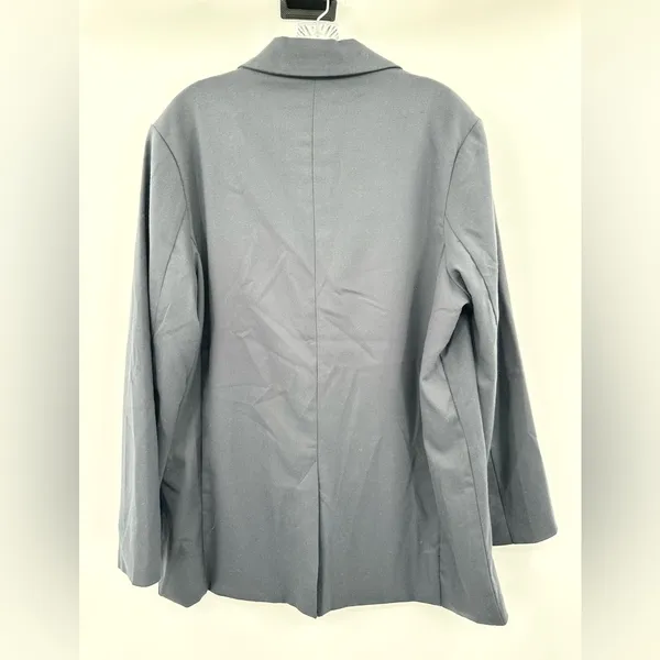 American Eagle Classic Blazer Navy‎ Blue Women's NWT Size Large - Image 2