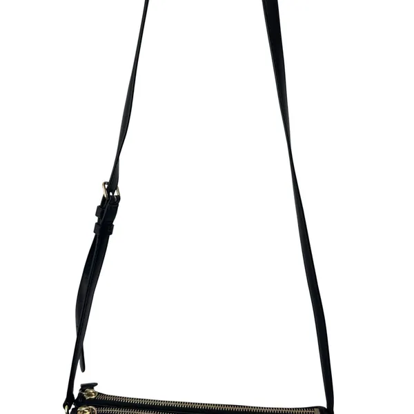 Coach "Crosby" Double Zipper Leather Purse Black Capsule‎ Luxury Old Money Chic - Image 5