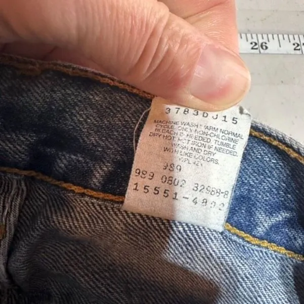 Vintage Levi's 550 Women's Relaxed Fit Tapered Leg Jeans Blue Denim‎ Size 12 - Image 10
