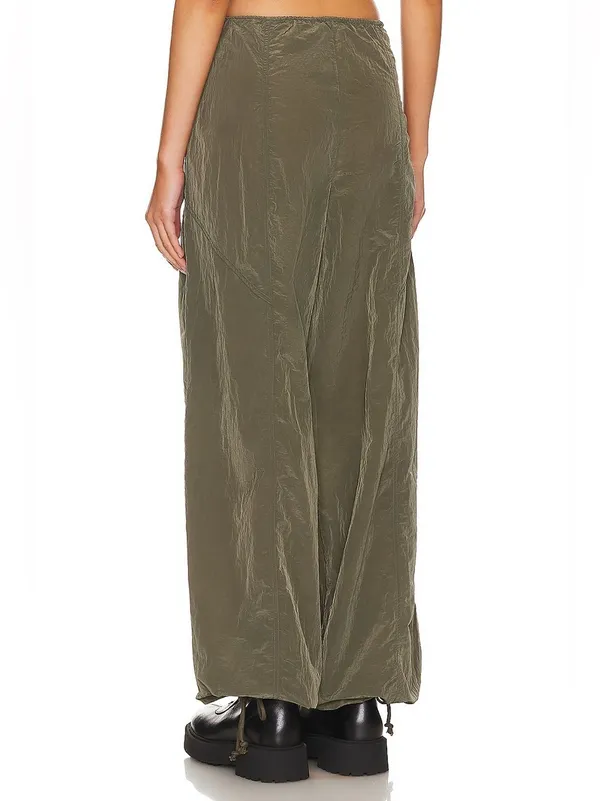 NWT Lovers + Friends Noah Cargo Pants Wide Leg in Olive Green Size XS - Image 4
