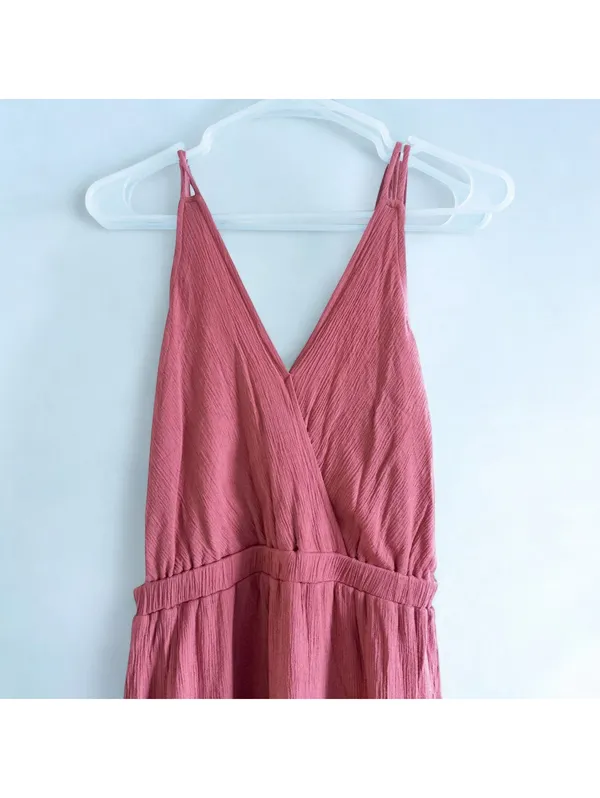 Lulus Rusty Rose Maxi Dress Pink Backless Womens Medium - Image 5