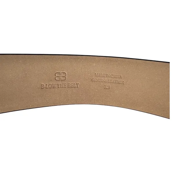 B-Low the Belt Kennedy Leather Belt‎ Black Gold Size XS - Image 8