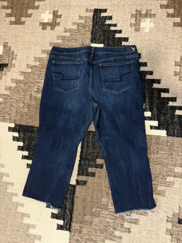 American Eagle Outfitters Hi-Rise Crop Flare Jeans - Image 2