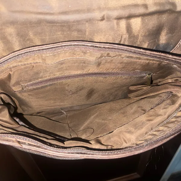AS IS Brown Leather Crossbody/Shoulder Bag - Image 7
