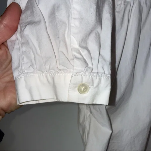 J.CREW Cotton Poplin‎ Tunic dress Farmer's Market Embroidery Small - Image 5