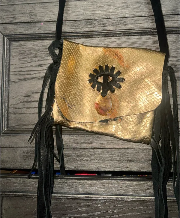 Handmade purse Gold - Image 2