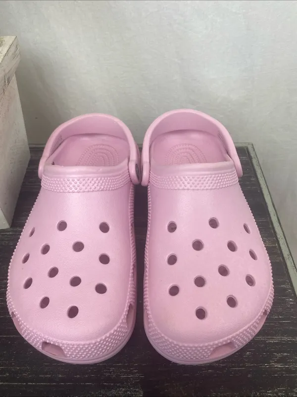 Crocs Pastel Pink Clog Shoes 8 - Image 2