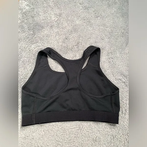 Nike Women's Black Sports Bra medium - Image 4
