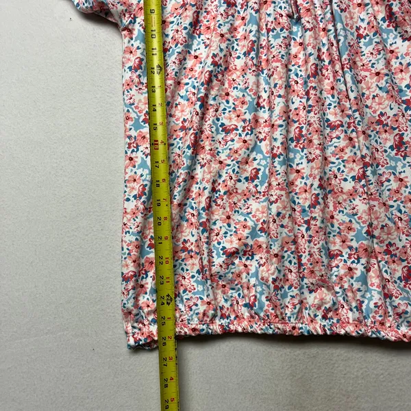 Woman's Floral Flutter Sleeve Smocked Waist Top - Image 4