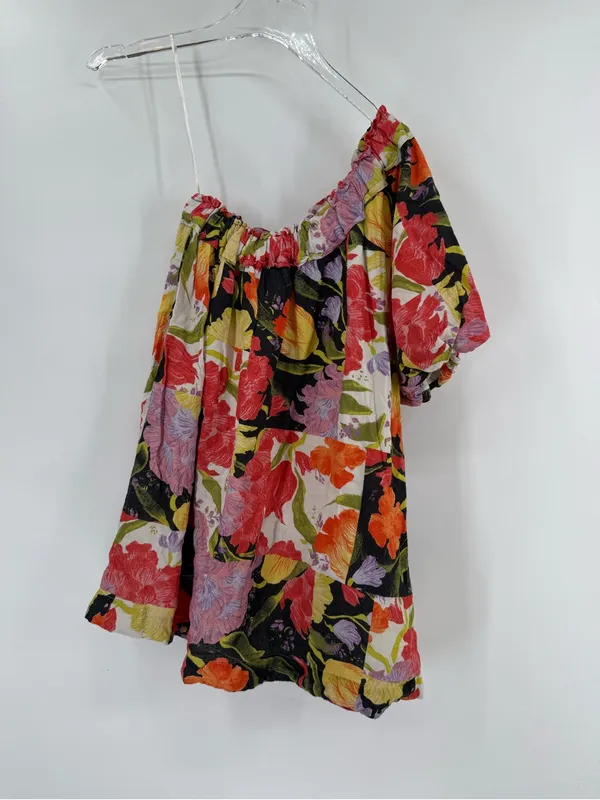 Anthropologie‎ x Yukiko Noritake floral one sleeve mini shift dress size xxsp - Image 8