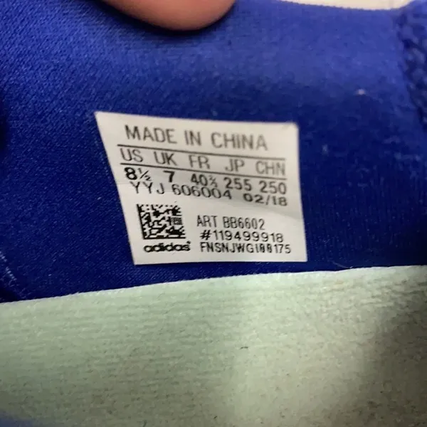 Adidas Solar Boost‎ Continental Running Shoe. Blue A20 - Image 10