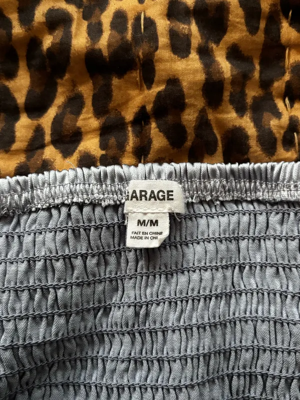Garage Lace Top Crop Baby Blue - Image 3