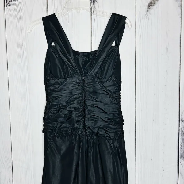 Lazaro Y2K Black Layered Taffeta Evening Gown Dress Sz 4 Sleeveless USA - Image 6