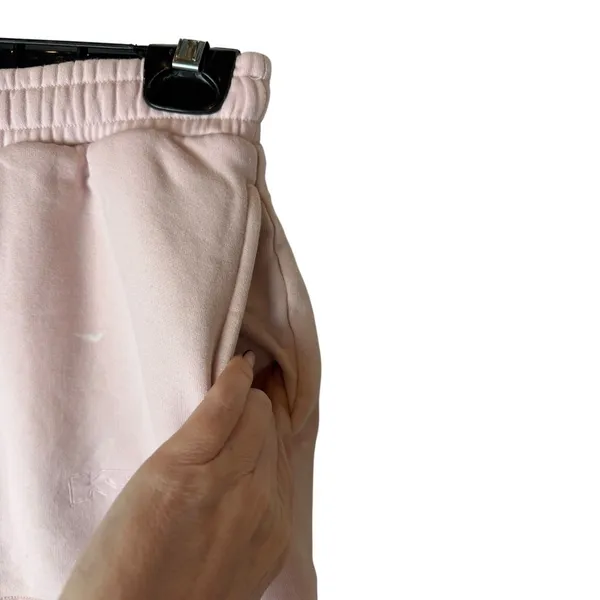 Ksubi 3 x‎ 4 Trak Shorts Women Large Dusty Pink Cotton Fleece Athleisure Comfy - Image 3